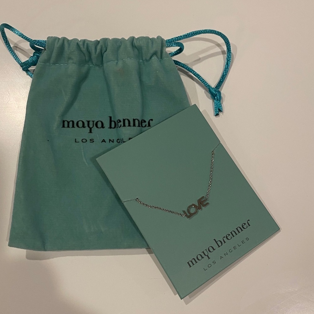 Maya Brenner Love Bracelet Silver New Never Worn